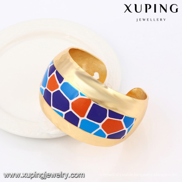 51471 Xuping Summery indischen Stil Gold Schmuck bunten Armreif für Verkauf